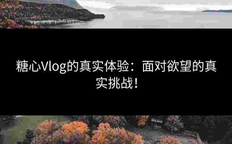 糖心Vlog的真实体验：面对欲望的真实挑战！